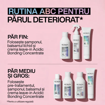 Redken Acidic Bonding Concentrate 190ml könnyű folyékony balzsam vékonyszálú hajra
