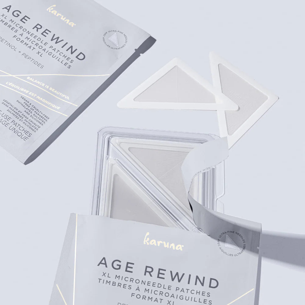 Karuna Age Rewind XL Microneedle Patches – plasturi XL cu microace, retinol și peptide