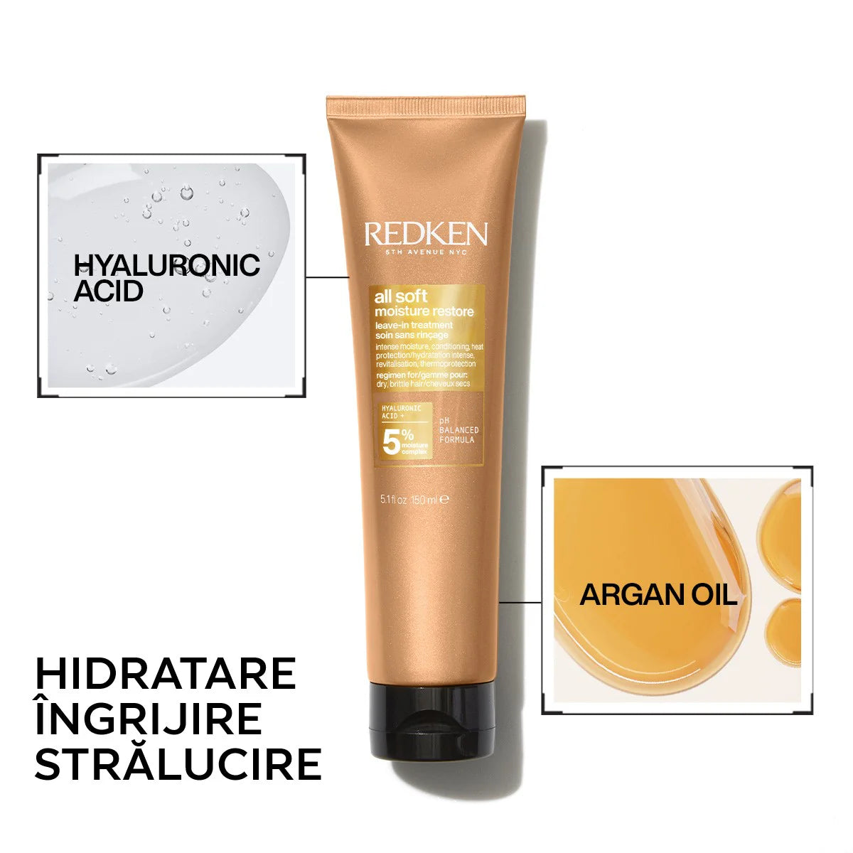 Krém száraz hajra — Redken All Soft Moisture Restore Leave-In Treatment 150ml