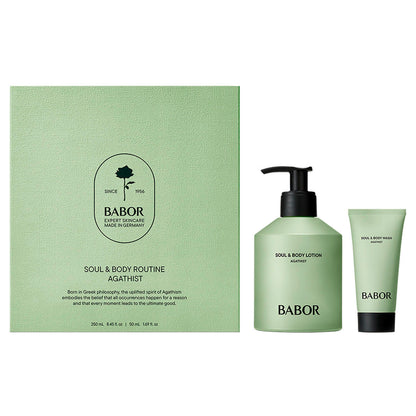 Babor Soul & Body Agathist testápoló készlet — krém 250ml + tusfürdő 50ml