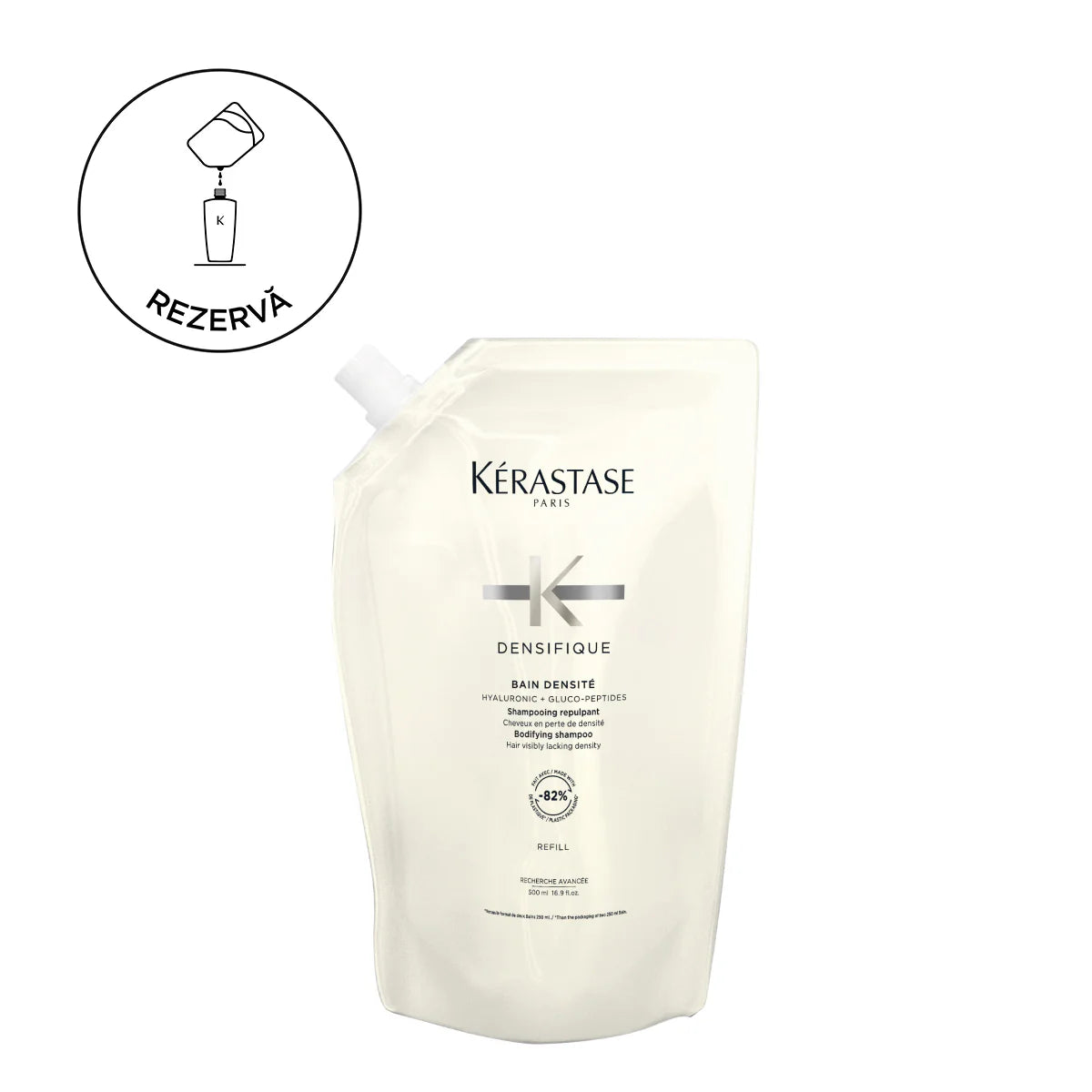 Sűrűségű sampon utántöltő - Kérastase Densifique Bain Densite, 500 ml