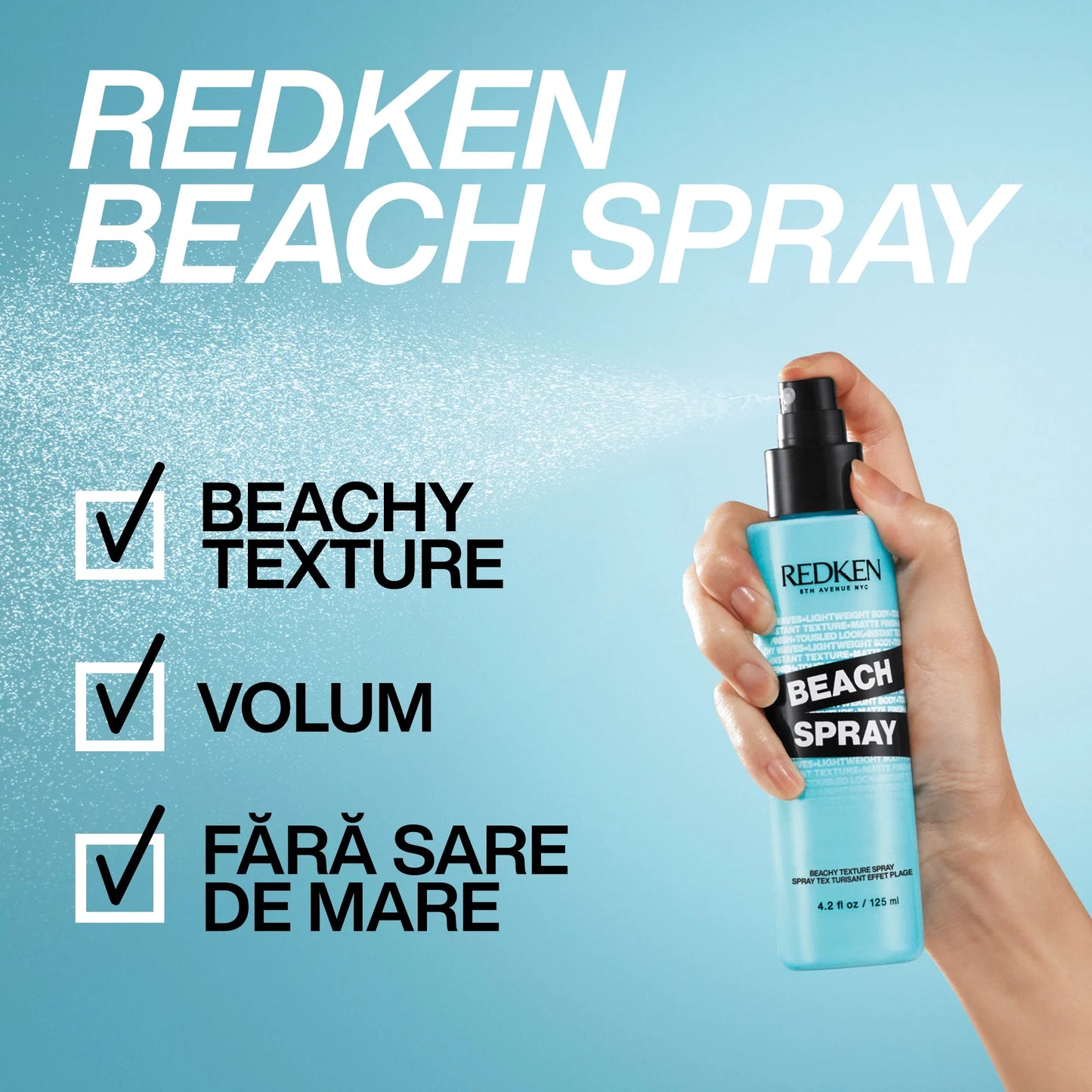 Redken Styling Beach Spray 125ml – Hajformázó spray a definiált hullámokért