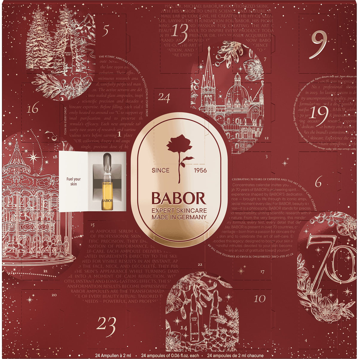 Calendar de Advent Babor 2026, ediția aniversară 70 de ani — cutia