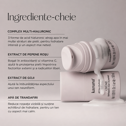 Crema hidratanta cu acid hialuronic Karina All Day Hydrating Cream 50ml