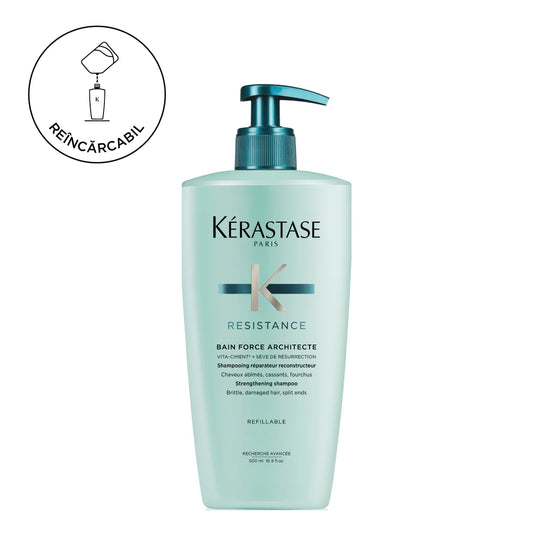 Utántölthető regeneráló sampon - Kerastase Resistance Bain Force Architecte 500ml