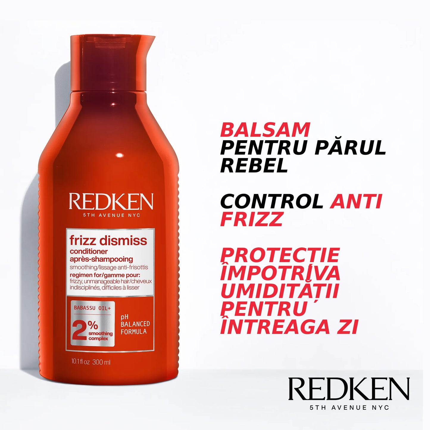 Göndörödést gátló balzsam – Redken Frizz Dismiss kondicionáló 300 ml