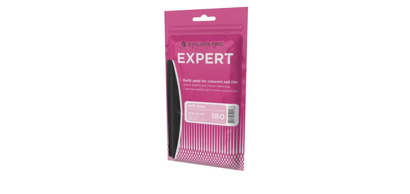 Staleks PRO Expert pót fémreszelő puha talppal DFE-40-180, 30 db