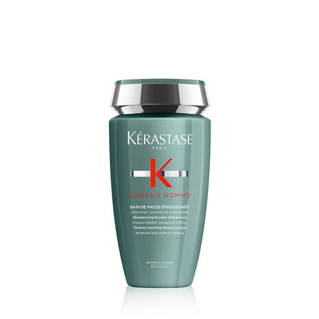 Dúsító sampon vékonyodó hajra - Kérastase Genesis Homme Bain de Masse Épaissisant - Dúsító és erősítő - 250ml