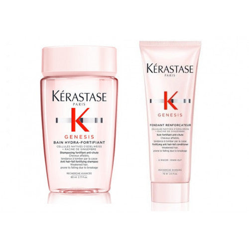 Kérastase Genesis Bain hidratáló 80 ml készlet + Fondant Renforçateur 75 ml, utazási méret
