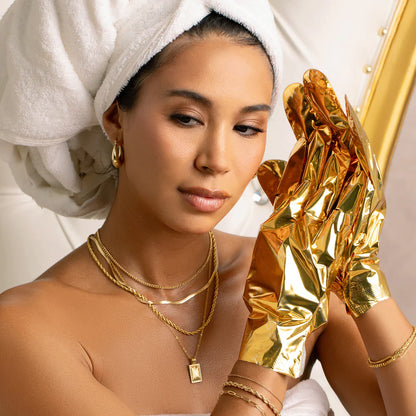 Kollagénes kesztyűk Voesh Collagen Gloves Imperial Gold