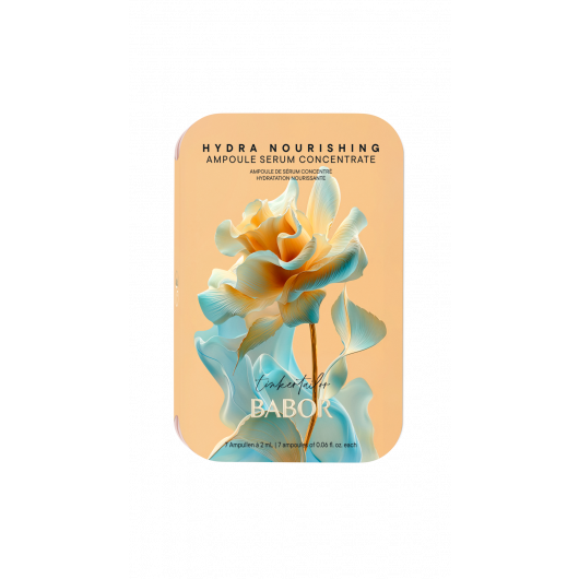 Babor Hydra Nourishing Ampoule – Ampullák száraz bőr hidratálására és táplálására, limitált kiadású szett újrahasználható fémdobozban 7x2ml