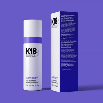 K18 AirWash szárazsampon zsíros fejbőrre 118 ml
