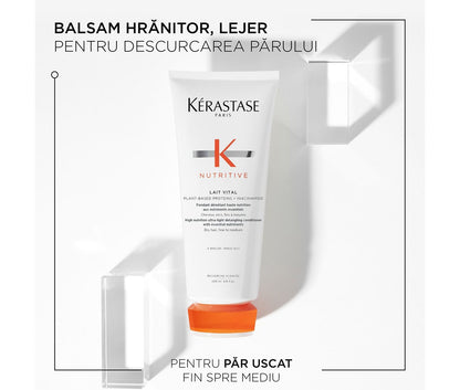 Kérastase Nutritive hajpakoló száraz hajra — Bain Satin Riche + Lait Vital + Nectar Thermique 80+75+50ml