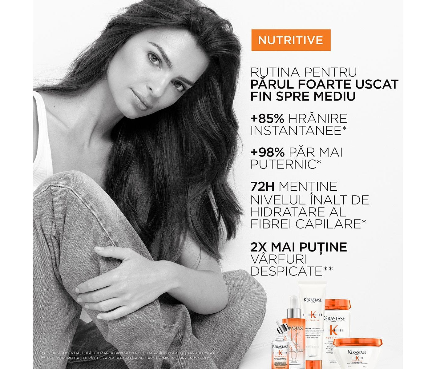 Kérastase Nutritive hajpakoló száraz hajra — Bain Satin Riche + Lait Vital + Nectar Thermique 80+75+50ml