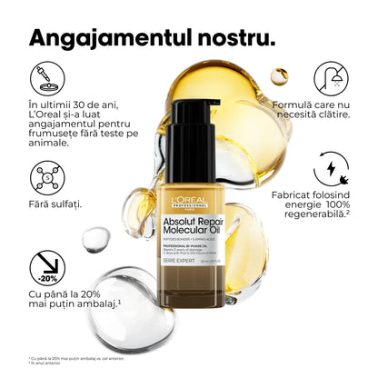 Olaj sérült hajra – L'Oréal Professionnel Absolut Repair Molecular 30ml