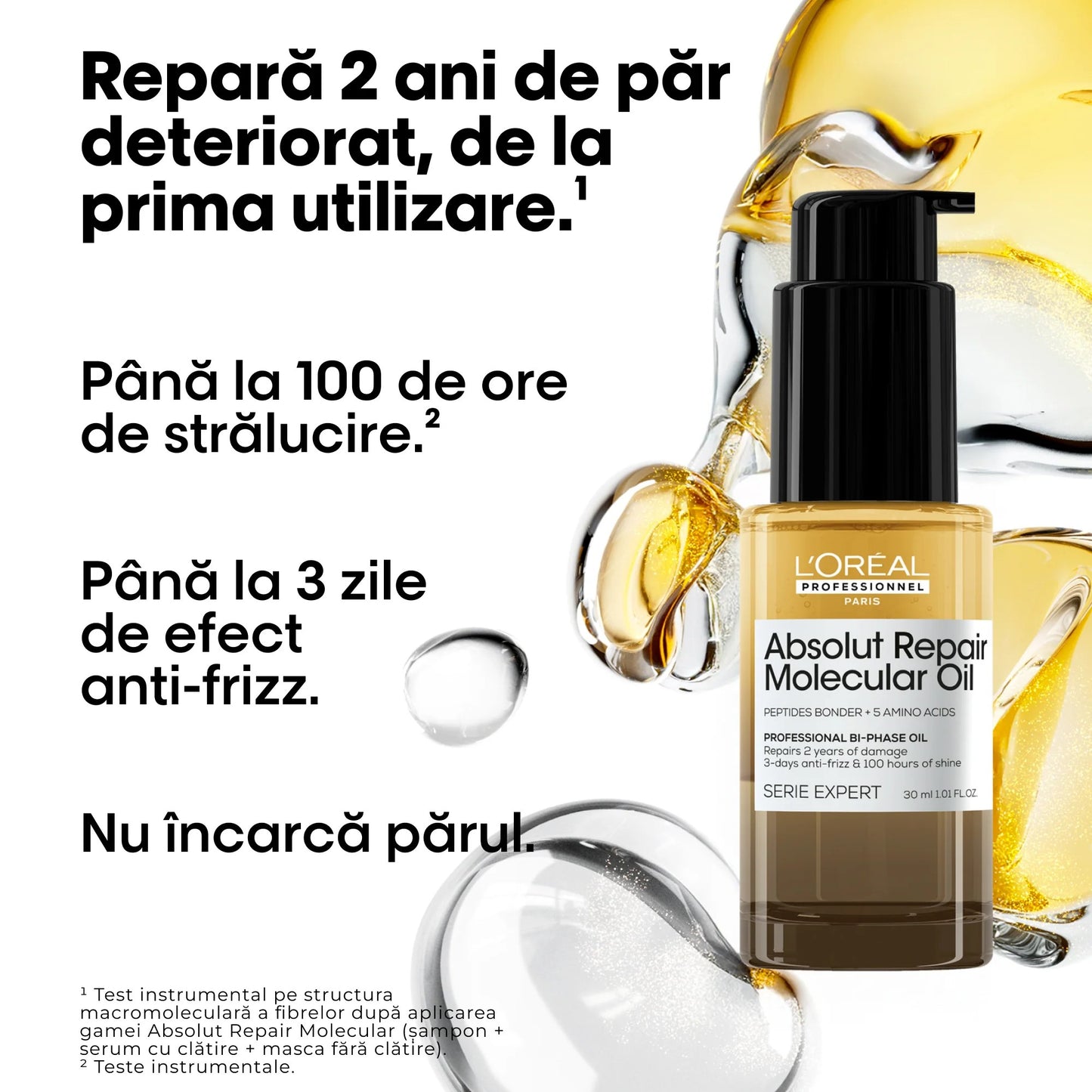 Olaj sérült hajra – L'Oréal Professionnel Absolut Repair Molecular 30ml