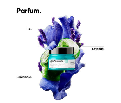 L'Oreal Professionnel Serie Expert Scalp Advanced 2 az 1-ben sampon és maszk zsíros fejbőrre agyaggal, utazóméret 75ml