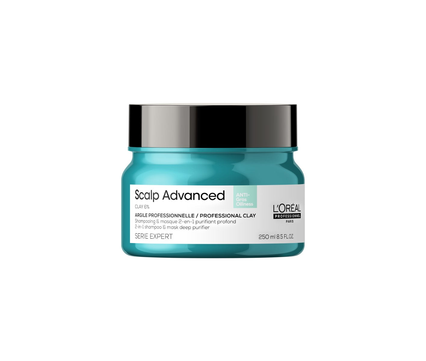 2 az 1-ben kezelés zsíros fejbőrre — L'Oréal Professionnel Scalp Advanced Clay 250ml