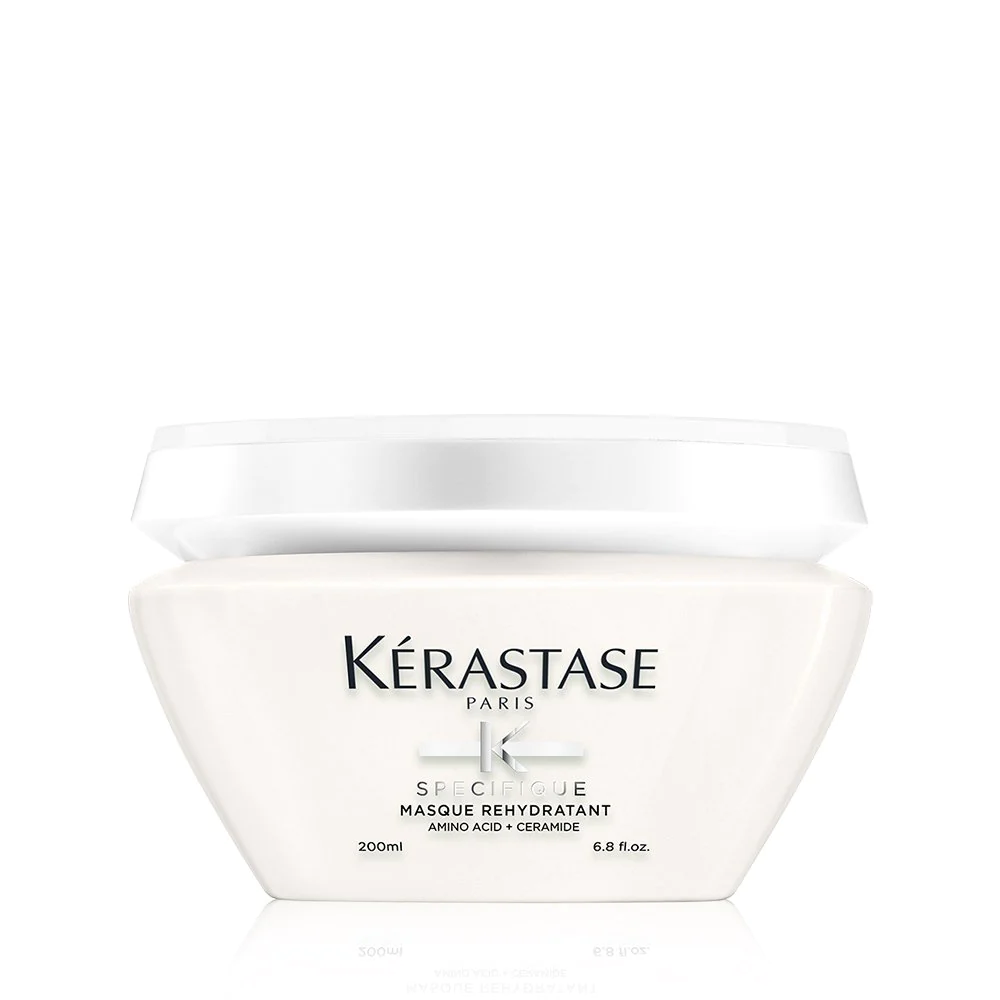 Rehidratáló gélmaszk zsíros fejbőrre és érzékenyített hajhosszra – Kérastase Spécifique Masque Rehydratant 200 ml