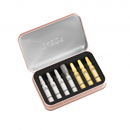 Babor Nutri Calming Ampoule – Ampullák az érzékeny bőr megnyugtatására, limitált kiadású szett újrahasználható fémdobozzal 7x2ml