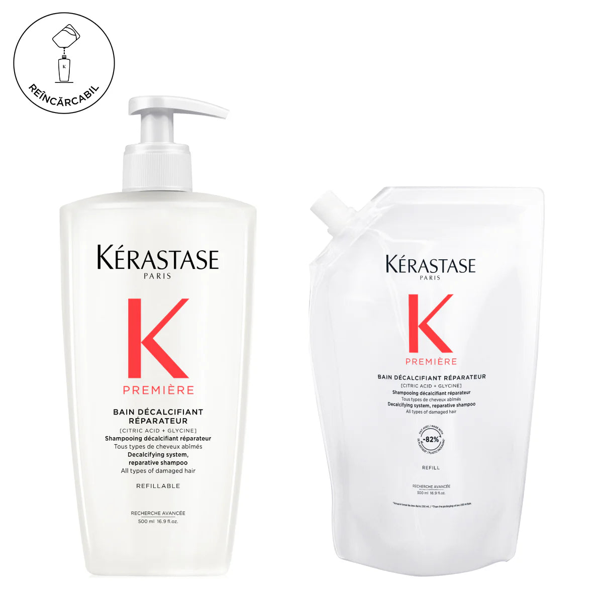 Kerastase Premiere Decalcifying Reparateur fürdősampon szett 500ml + 500ml tartalék