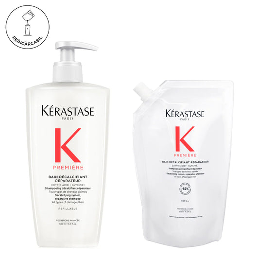 Készlet – Kérastase Premiere Bain Decalcifiant Reparateur sampon 500ml + utántöltő 500ml