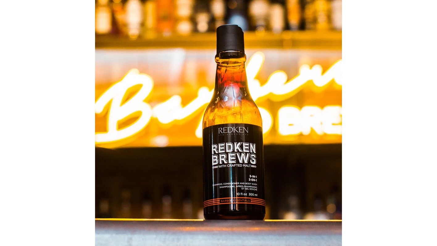 Redken Brews 3 az 1-ben sampon, balzsam és tusfürdő, 300 ml