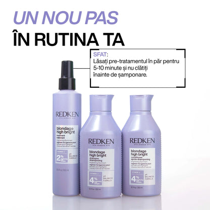 Redken Blondage High Bright világosító sampon szőke hajra 300ml