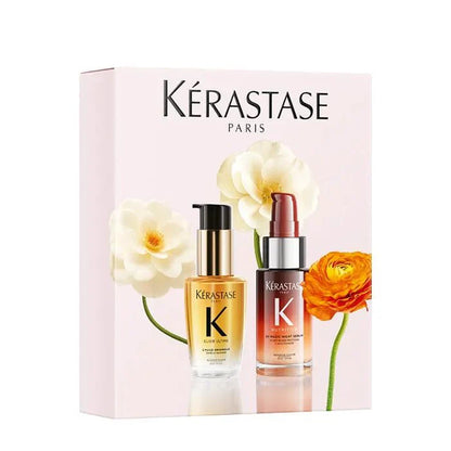 Kérastase Elixir Ultime & 8H Magic Night Serum duó készlet – Nappali és éjszakai szérum ápolt és ragyogó hajért 30ml+30ml
