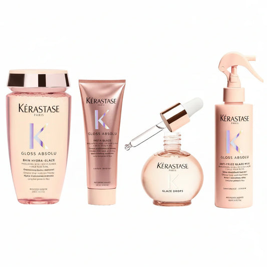 Kerastase Gloss Absolu szett – göndörödés elleni rutin vékonyszálú hajra