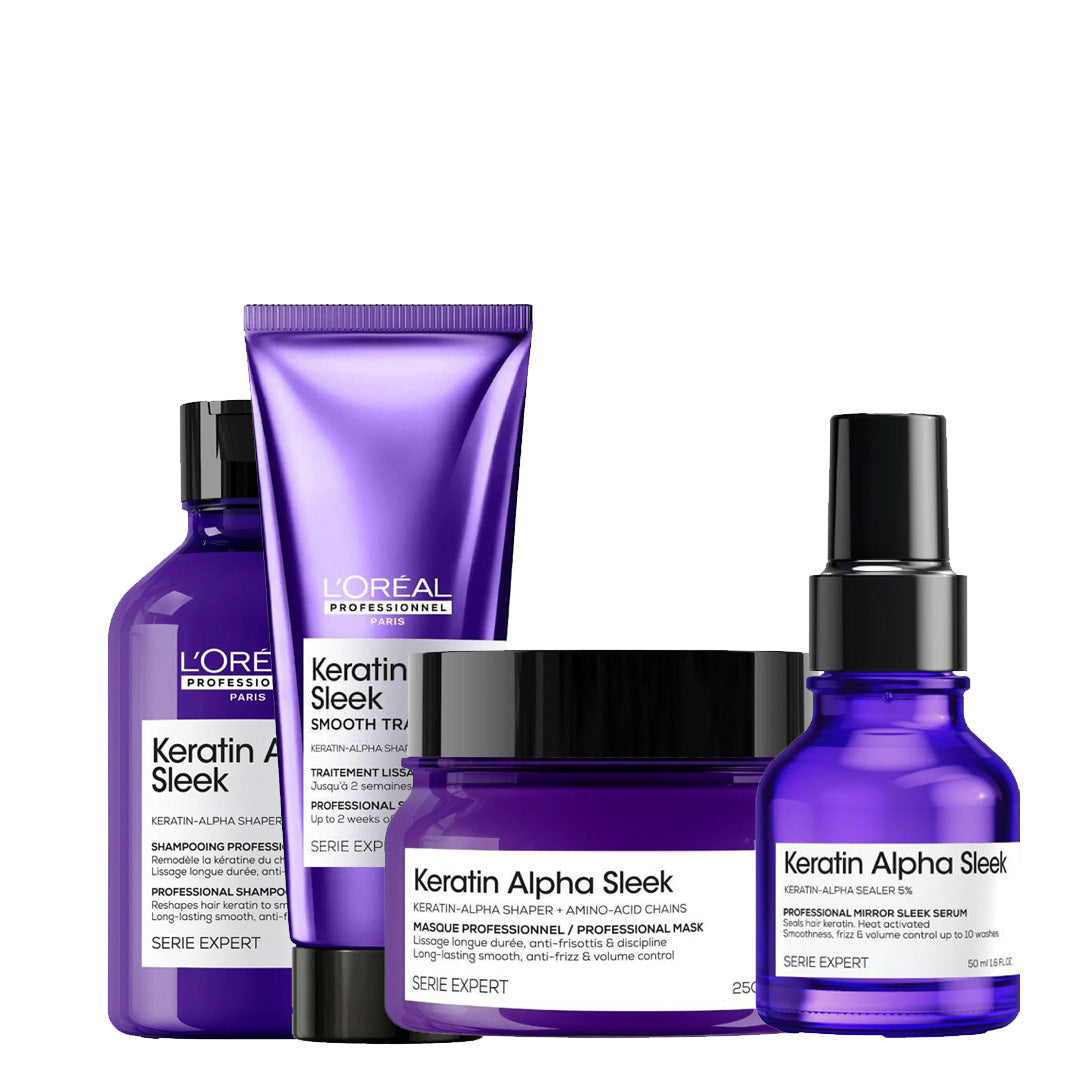 Göndörödésgátló készlet rakoncátlan hajra – L'Oréal Professionnel Keratin Alpha Sleek