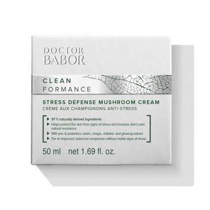 Babor Cleanformance Stress Defense Mushroom Cream 50ml - Revitalizáló stresszoldó krém adaptogénekkel