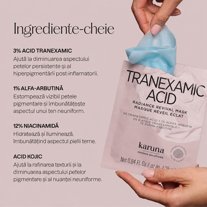 Mască iluminatoare cu 3% acid tranexamic Karuna Tranexamic Acid Radiance Revival Mask