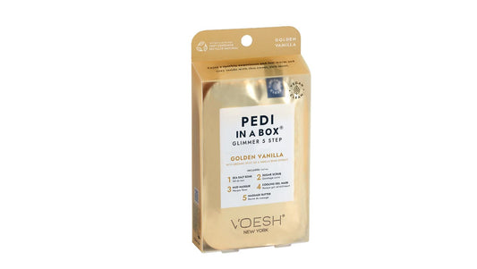 Voesh New York Pedi In A Box Glimmer 5 lépéses arany vanília